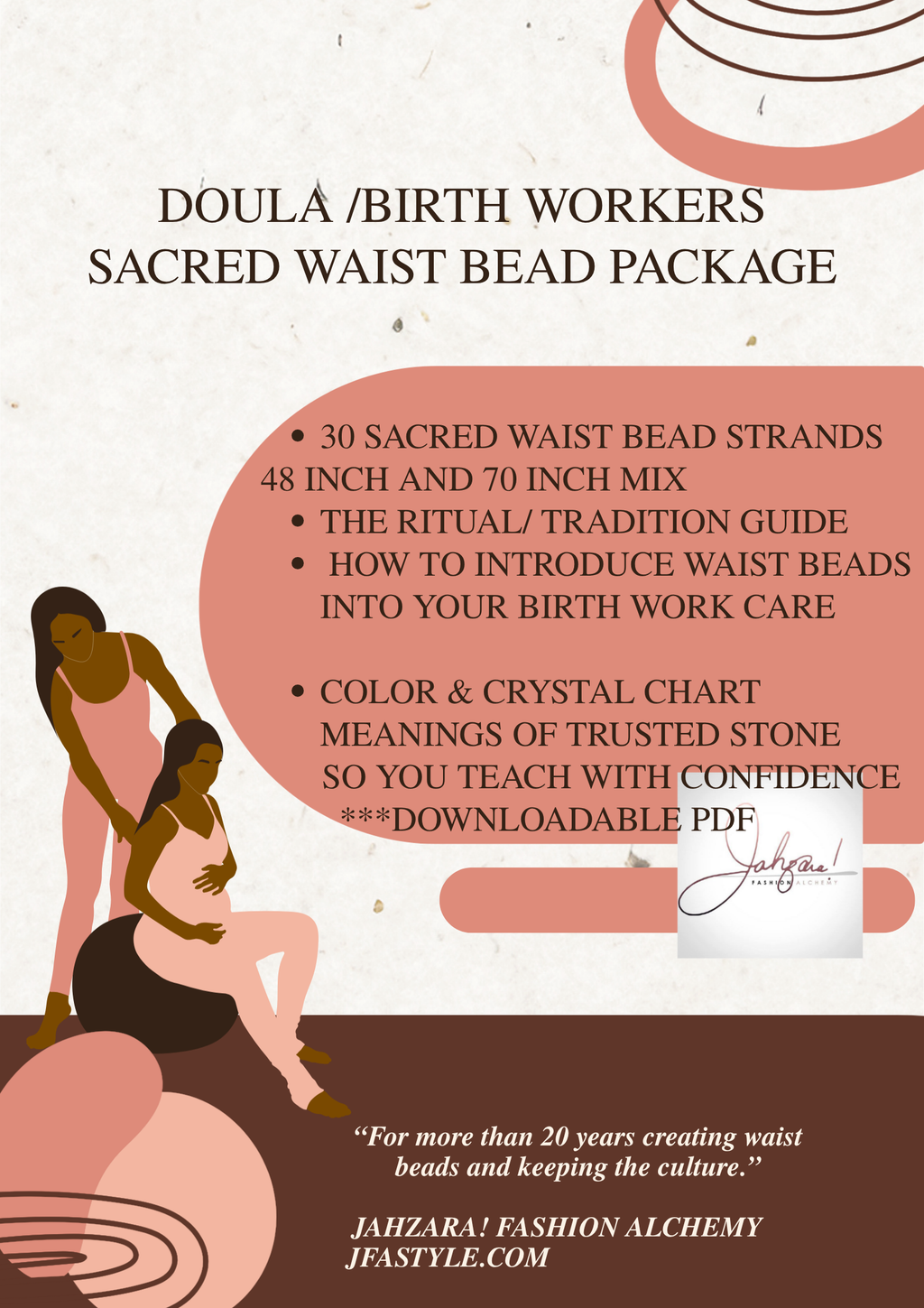 Doula African Waist Bead Package