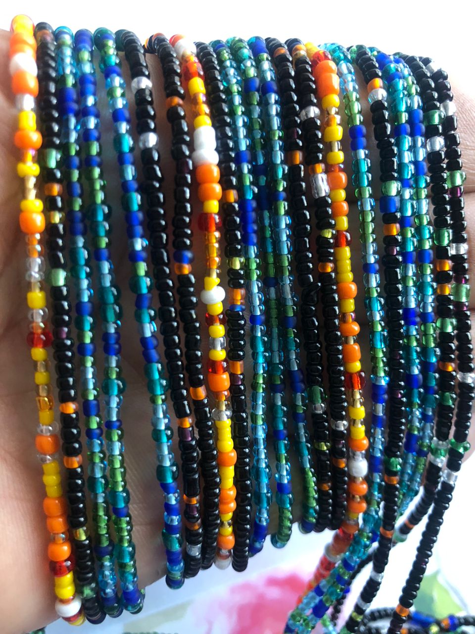 Cosmic Balance Ghana Waist Bead Set (7) Strands
