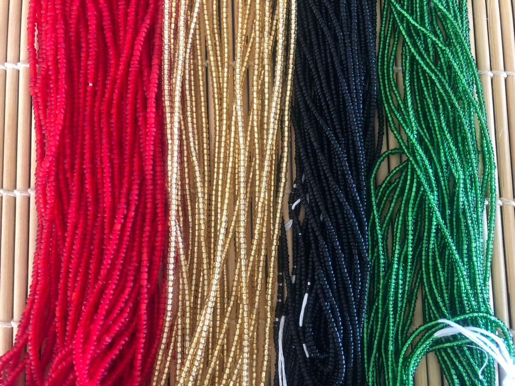 Ghana Waist Beads -Juneteeth - Mini Bundle (20) Strands