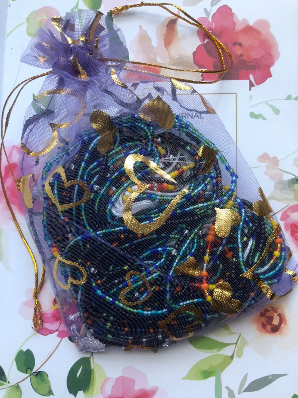 Cosmic Balance Ghana Waist Bead Set (7) Strands