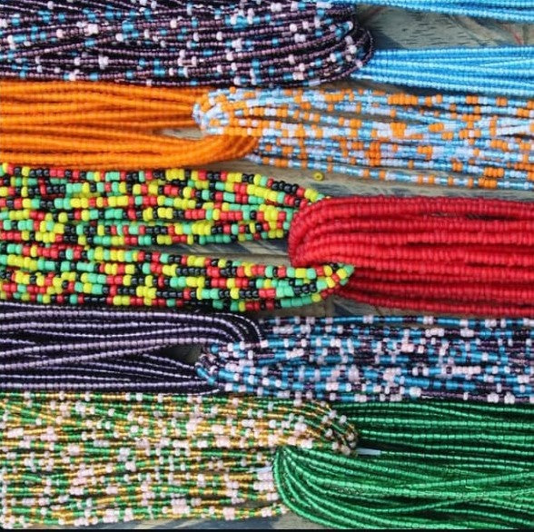 Authentic Ghanaian Waist Beads – 100 Strands Wholesale Bundle