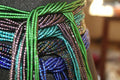 Black Peacock Waist Bead Set | 25 Authentic Ghana Waist Beads