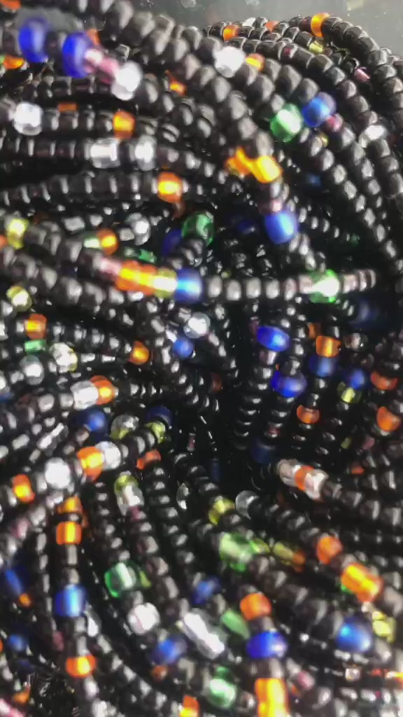 New Mini Bundle – Space Odyssey Set | Ghana Waist Beads (20 Strands)